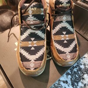 Spitfire Wicker Navy Aztec Print Shoes